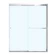 Aura SC 55-59 in. x 71 in. 8 mm Bypass Shower Door for Alcove Installation with Clear glass in Chrome