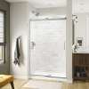 Revelation Square 44-47 x 70 1/2-73 in. 6 mm Bypass Shower Door for Alcove Installation with Clear glass in Chrome