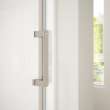 Revelation Square 44-47 x 70 1/2-73 in. 6 mm Bypass Shower Door for Alcove Installation with Clear glass in Brushed Nickel