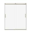 Revelation Square 56-59 x 70 1/2-73 in. 6 mm Bypass Shower Door for Alcove Installation with Clear glass in Brushed Nickel