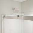Revelation Square 44-47 x 70 1/2-73 in. 8mm Bypass Shower Door for Alcove Installation with Clear glass in Brushed Nickel