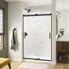 Revelation Square 44-47 x 70 1/2-73 in. 8mm Bypass Shower Door for Alcove Installation with Clear glass in Matte Black