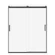 Revelation Square 56-59 x 70 1/2-73 in. 8mm Bypass Shower Door for Alcove Installation with Clear glass in Matte Black