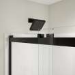 Revelation Square 56-59 x 56 3/4-59 1/4 in. 8mm Bypass Tub Door for Alcove Installation with Clear glass in Matte Black