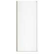 Nebula Return Panel for 36 in. Base with Clear glass in Brushed Nickel