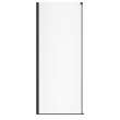 Nebula Return Panel for 36 in. Base with Clear glass in Matte Black