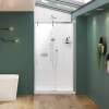 Nebula 44 1/2-46 1/2 x 78 3/4 in. 8mm Sliding Shower Door for Alcove Installation with Clear glass in Chrome