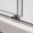 Nebula 44 1/2-46 1/2 x 78 3/4 in. 8mm Sliding Shower Door for Alcove Installation with Clear glass in Chrome