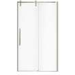 Nebula 44 1/2-46 1/2 x 78 3/4 in. 8mm Sliding Shower Door for Alcove Installation with Clear glass in Brushed Nickel