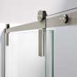Nebula 56 1/2-58 1/2 x 78 3/4 in. 8mm Sliding Shower Door for Alcove Installation with Clear glass in Brushed Nickel