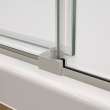 Nebula 56 1/2-58 1/2 x 78 3/4 in. 8mm Sliding Shower Door for Alcove Installation with Clear glass in Brushed Nickel