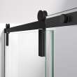 Nebula 56 1/2-58 1/2 x 78 3/4 in. 8mm Sliding Shower Door for Alcove Installation with Clear glass in Matte Black