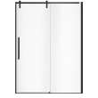 Nebula 56 1/2-58 1/2 x 78 3/4 in. 8mm Sliding Shower Door for Alcove Installation with Clear glass in Matte Black