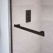 Duel 56-59 x 55 1/2-59 in. 8 mm Bypass Tub Door for Alcove Installation with Clear glass in Dark Bronze