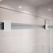 Duel 56-59 x 55 1/2 x 59 in. 8 mm Bypass Tub Door for Alcove Installation with Clear glass in Chrome & Matte White