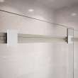 Duel 56-59 x 55 1/2 x 59 in. 8 mm Bypass Tub Door for Alcove Installation with Clear glass in Brushed Nickel & Matte White