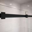 Duel 56-59 x 55 1/2-59 in. 8 mm Bypass Tub Door for Alcove Installation with Clear glass in Matte Black