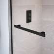 Duel 56-59 x 55 1/2-59 in. 8 mm Bypass Tub Door for Alcove Installation with Clear glass in Matte Black