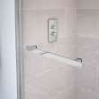 Duel 44-47 x 70 1/2-74 in. 8 mm Bypass Shower Door for Alcove Installation with Clear glass in Chrome