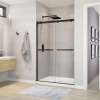 Duel 44-47 x 70 1/2-74 in. 8 mm Bypass Shower Door for Alcove Installation with Clear glass in Dark Bronze