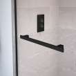 Duel 44-47 x 70 1/2-74 in. 8 mm Bypass Shower Door for Alcove Installation with Clear glass in Matte Black