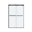 Duel 44-47 x 70 1/2-74 in. 8 mm Bypass Shower Door for Alcove Installation with Clear glass in Matte Black