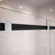 Duel 44-47 x 70 1/2-74 in. 8 mm Bypass Shower Door for Alcove Installation with Clear glass in Matte Black & Chrome