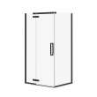 Link Rectangular 42 x 34 x 75 in. 8mm Pivot Shower Door for Corner Installation with Clear glass in Dark Bronze