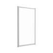 Pivolok Deluxe 32 1/2-37 x 64 1/2 in. Pivot Shower Door for Alcove Installation with Clear glass in Chrome