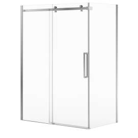 Halo Pro GS Return Panel for 36 in. Base with GlassShield(R) glass in Chrome