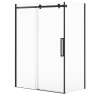 Halo Pro GS Return Panel for 36 in. Base with GlassShield(R) glass in Matte Black
