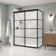 Incognito 76 Return Panel for 32 in. Base with Shaker glass in Matte Black