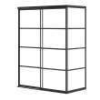 Incognito 76 Return Panel for 32 in. Base with Shaker glass in Matte Black