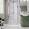 Pivolok 23-24 3/4 x 64 1/2 in. Pivot Shower Door for Alcove Installation with Clear glass in Chrome