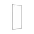 Pivolok 27-28 3/4 x 64 1/2 in. Pivot Shower Door for Alcove Installation with Clear glass in Chrome