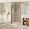 Reveal 71 44-47 x 71 1/2 in. 8mm Pivot Shower Door for Alcove Installation with Clear glass in Chrome