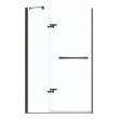 Reveal 71 44-47 x 71 1/2 in. 8mm Pivot Shower Door for Alcove Installation with Clear glass in Dark Bronze