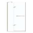 Reveal 71 44-47 x 71 1/2 in. 8mm Pivot Shower Door for Alcove Installation with Clear glass in Brushed Nickel