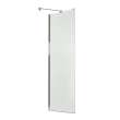 Reveal 71 Return Panel for 34 in. Base with Clear glass in Chrome