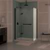 Reveal 71 Return Panel for 34 in. Base with Clear glass in Dark Bronze