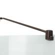 Reveal 71 Return Panel for 34 in. Base with Clear glass in Dark Bronze