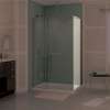 Reveal 71 Return Panel for 34 in. Base with Clear glass in Brushed Nickel