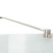 Reveal 71 Return Panel for 34 in. Base with Clear glass in Brushed Nickel