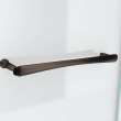 Reveal 71 32 1/2-35 1/2 x 71 1/2 in. 8mm Pivot Shower Door for Alcove Installation with Clear glass in Dark Bronze
