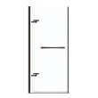 Reveal 71 32 1/2-35 1/2 x 71 1/2 in. 8mm Pivot Shower Door for Alcove Installation with Clear glass in Dark Bronze