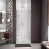 Reveal 71 32 1/2-35 1/2 x 71 1/2 in. 8mm Pivot Shower Door for Alcove Installation with Clear glass in Brushed Nickel