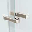 Reveal 71 32 1/2-35 1/2 x 71 1/2 in. 8mm Pivot Shower Door for Alcove Installation with Clear glass in Brushed Nickel