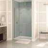 Reveal 71 38-41 x 71 1/2 in. 8mm Pivot Shower Door for Alcove Installation with Clear glass in Brushed Nickel