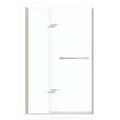 Reveal 71 38-41 x 71 1/2 in. 8mm Pivot Shower Door for Alcove Installation with Clear glass in Brushed Nickel