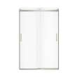 Revelation Round 44-47 in. x 70 1/2-73 in. 6 mm Bypass Shower Door for Alcove with Clear glass in Brushed Nickel